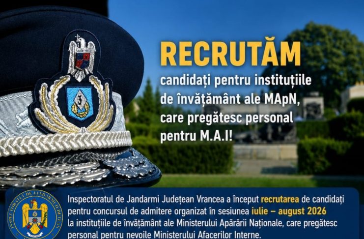 Jandarmeria recrutează candidați pentru instituțiile de învățământ