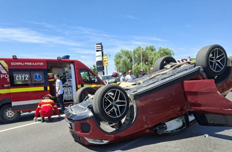 Poliția spune cum s-a produs accidentul de pe E85, la ieșirea din Focșani