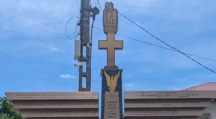 FOTO Monumentul dezvelit astăzi la Jorăști, un monument pentru eroi, o lecție pentru generațiile viitoare