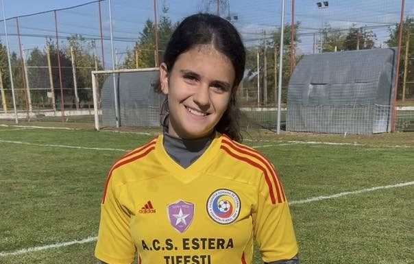 Fotbalistă de la Estera Țifești, chemată la lotul național de fotbal feminin al României U15