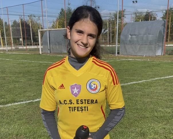 Fotbalistă de la Estera Țifești, chemată la lotul național de fotbal feminin al României U15