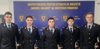 Cinci absolvenți ai Școlii de Subofițeri de Pompieri și Protecție Civilă Boldești se alătură echipei salvatorilor vrânceni