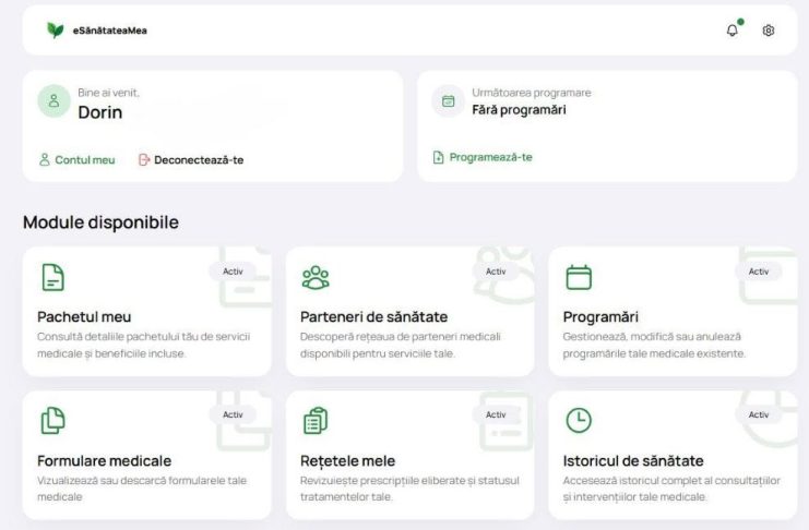 CNAS: Portalul „e-Sănătatea Mea”, un nou pas înainte