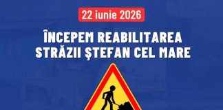Restricții de circulație: lucrări pe strada Ștefan cel Mare din Focșani