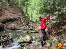 FOTO Trasee prin Munții Vrancei suspendate de Salvamont, din cauza copacilor doborâți de vânt 1 salvamont 2