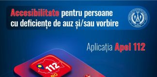 Acces voce-video-date la 112 pentru persoanele cu deficiențe de auz și vorbire