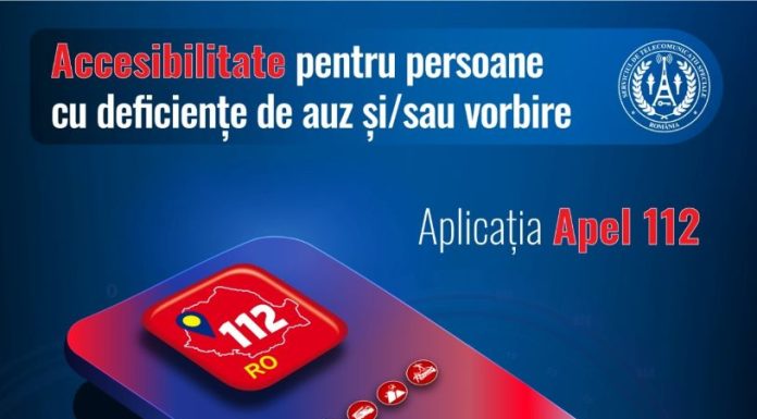 Acces voce-video-date la 112 pentru persoanele cu deficiențe de auz și vorbire