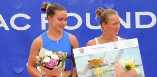 Tenis de câmp, Turneul Internațional de la Focșani: câștigătoarele la dublu, premiate, mâine e finala la simplu