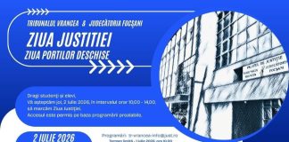 Elevii și studenții, așteptați la Tribunalul Vrancea de Ziua Justiției