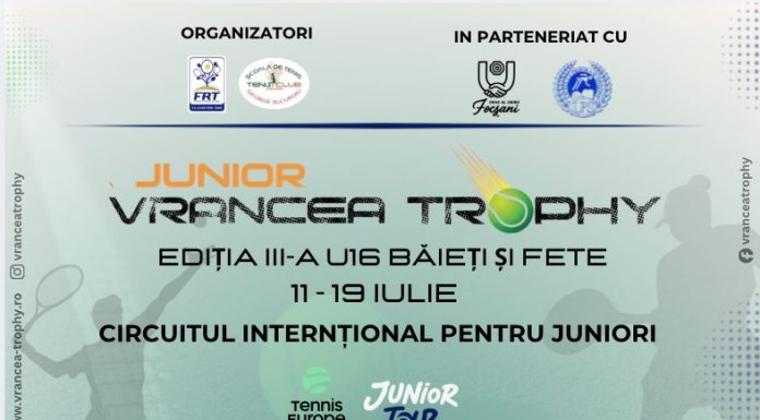 O nouă competiție internațională de tenis la Focșani – Junior Vrancea Trophy U16