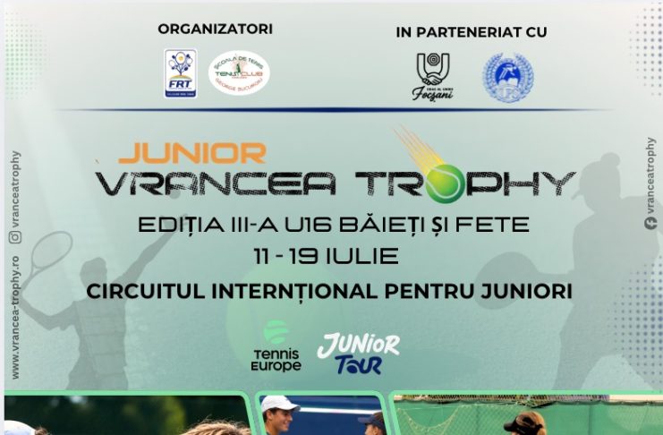 O nouă competiție internațională de tenis la Focșani – Junior Vrancea Trophy U16