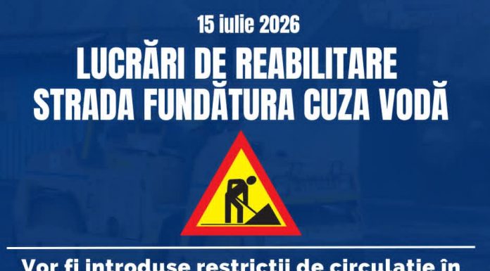 Atenție, șoferi! Lucrări în zona Fundătura Cuza Vodă din Focșani