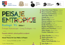 ”Peisaje entropice – Ecologii vii” – Expoziție colectivă de pictură, grafică și sculptură la Muzeul Vrancei afis expo