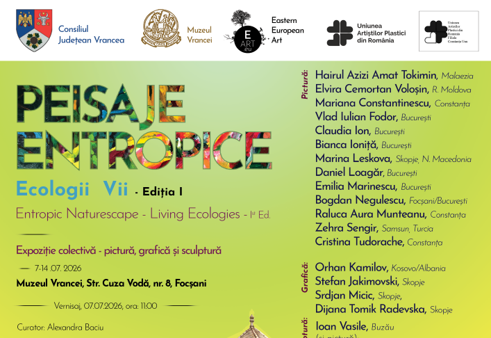 ”Peisaje entropice – Ecologii vii” – Expoziție colectivă de pictură, grafică și sculptură la Muzeul Vrancei