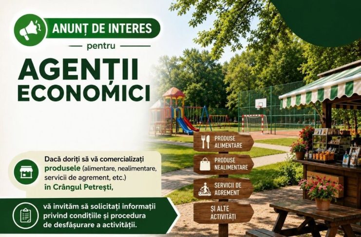 Oportunitate pentru micile afaceri din județ, în Crângul Petrești