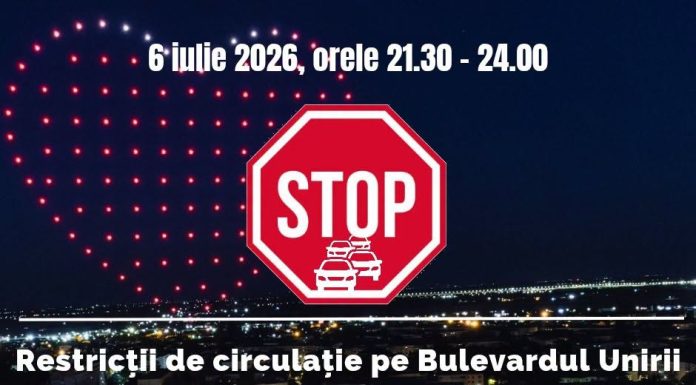 Restricții de circulație, diseară, în centrul Focșaniului
