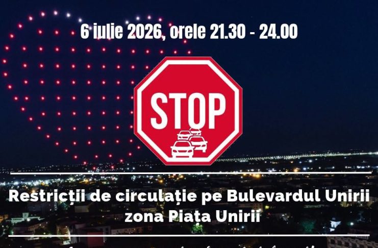 Restricții de circulație, diseară, în centrul Focșaniului