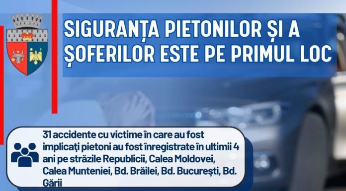 Primăria Focșani justifică numărul mare de semafoare din oraș: multe accident în care sunt implicați pietoni