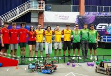 Echipa de robotică a Colegiului Național „Unirea” a câștigat competiția internațională FIRST Robotics Initiative de la Timișoara concurs brickbot