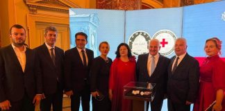 FOTO Delegație importantă a Crucii Roșii Vrancea, la Gala Aniversară – 150 de ani – a Crucii Roșii Române
