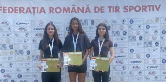 Trei medalii de aur pentru sportivele din Focșani la Cupa României la tir sportiv