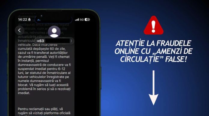 Atenție la fraudele online cu „amenzi de circulație” false!