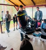 FOTO Vacanță activă la Tabăra Gălăciuc: activități de informare, prevenire și orientare profesională 1 politie elevi galaciuc 1