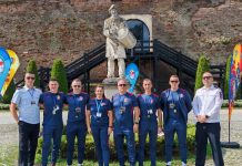 FOTO Pompierii vrânceni, prezenți la concursul „Cel mai puternic pompier” 2026, desfășurat la Alba Iulia pompieri concurs 2