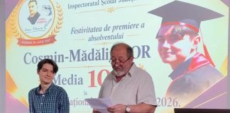 FOTO Elevul de 10 de la bacalaureat, premiat de Liceul Teoretic ”Ioan Slavici” din Panciu