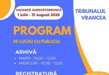 A început vacanța judecătorească, dar programul cu publicul continuă program vacanta judecatoreasca