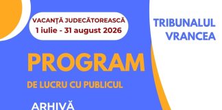 A început vacanța judecătorească, dar programul cu publicul continuă
