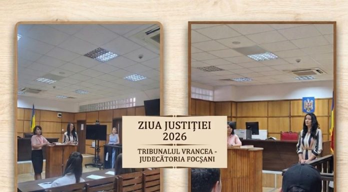 Ziua Justiției, marcată alături de elevi și studenți la Tribunalul Vrancea