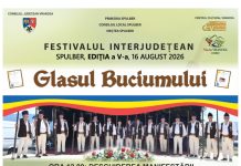 Duminică, 16 august, are loc Festivalul Folcloric „Glasul Buciumului” de la Spulber Afis Glasul Buciumului 2026 web