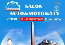Automobile, motociclete și mașini de epocă în centrul Focșaniului afis auto