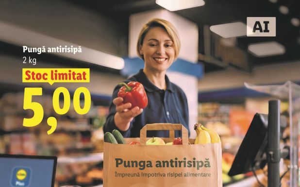 Lidl România introduce ”Punga antirisipă” și oferă o nouă șansă fructelor și legumelor cu mici imperfecțiuni cosmetice