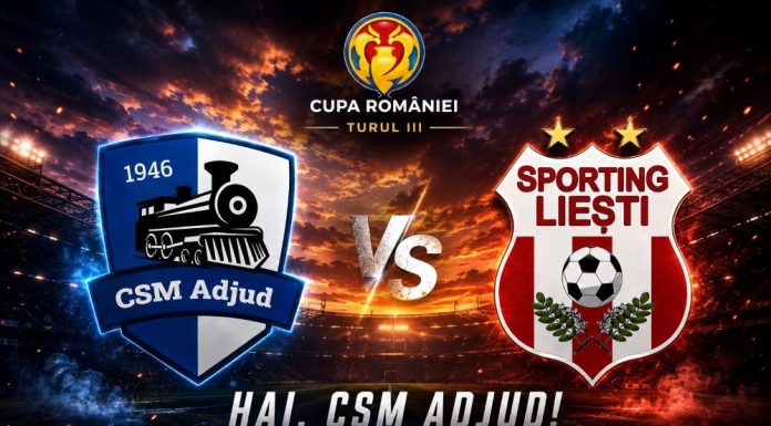 Fotbal: CSM Adjud 1946 joacă astăzi, pe teren propriu, în turul 3 al Cupei României
