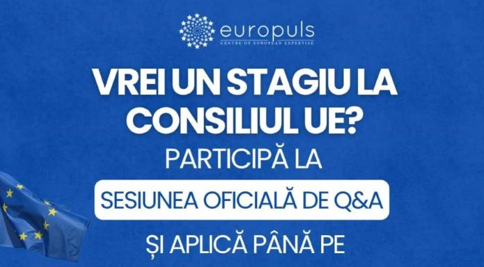Oportunitate de stagiu la Consiliul Uniunii Europene