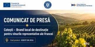 Comunicat de presă – ”PNRR: Fonduri pentru România modernă și reformată! – U.A.T. Comuna Cotești