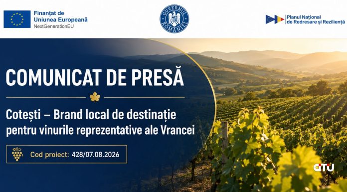 Comunicat de presă – ”PNRR: Fonduri pentru România modernă și reformată!” – U.A.T. Comuna Cotești