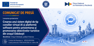 Comunicat de presă – ”PNRR: Fonduri pentru România modernă și reformată!” – Orașul Odobești