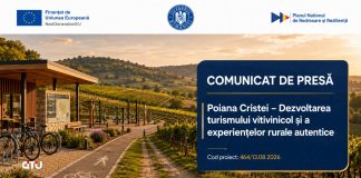 Comunicat de presă – ”PNRR: Fonduri pentru România modernă și reformată!” – U.A.T. Comuna Poiana Cristei