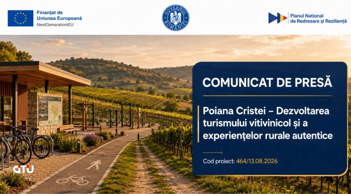 Comunicat de presă – ”PNRR: Fonduri pentru România modernă și reformată!” – U.A.T. Comuna Poiana Cristei
