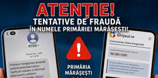Avertizare: Tentative de fraudă în numele Primăriei Orașului Mărășești