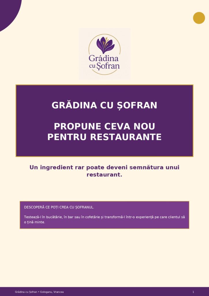De la Gologanu, direct în farfurie: Grădina cu Șofran propune o nouă experiență pentru restaurantele din Vrancea 8 gradina cu sofran 2