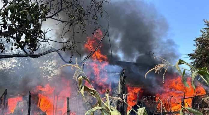 FOTO Pagube însemnate în urma incendiului de la gospodăria din Terchești / O tânără a suferit atac de panică