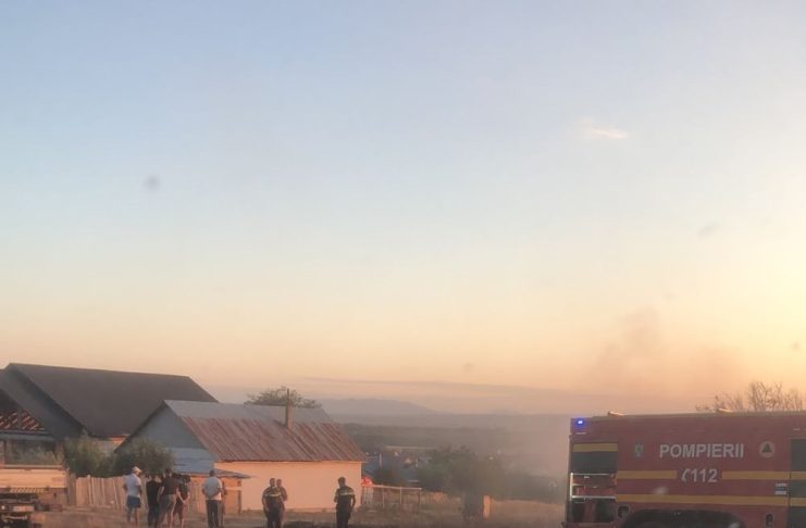 ULTIMA ORĂ FOTO Incendiu de vegetație la Homocea