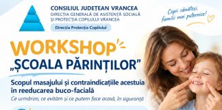 DGASPC Vrancea organizează un nou workshop ”Școala Părinților”