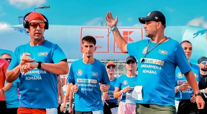 135 de kilometri pentru o cauză care contează. Performanță remarcabilă pentru un jandarm vrâncean la „Autism 24h”