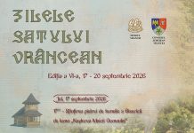 Zilele Satului Vrâncean, între 17 și 20 septembrie Zilele Satului Vrancean 2026