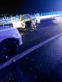FOTO Carambol pe Autostrada Moldovei, aproape de Adjud / Trei răniți duși la spital 3 accident autostrada 3